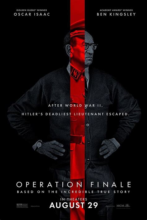 Оскар айзек, бен кингсли, мелани лоран и др. Operation Finale (2018) Poster #3 - Trailer Addict