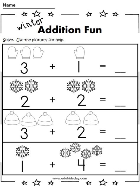 Free Printable Addition 1 Digit Worksheets For Kids 7d4