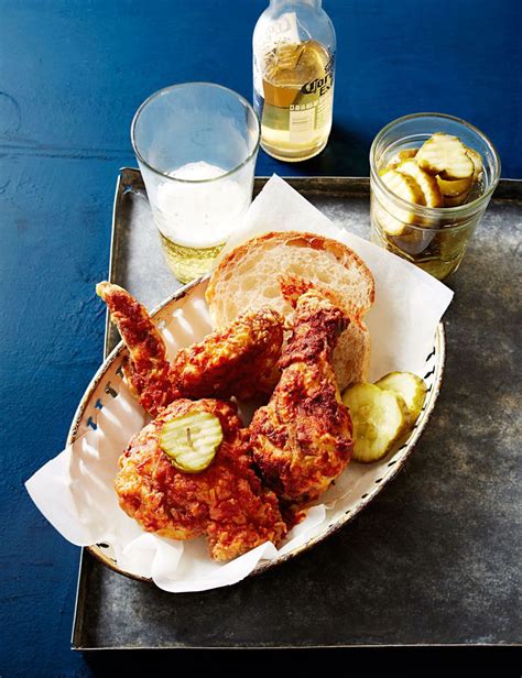 1 habanero (large, or 2 small) 1 cup dill pickles (sliced) 1 cup pickle juice (dill) 1/4 cup kosher salt (for brine) 2 teaspoons sugar. Nashville Hot Chicken | Recipe | Nashville hot chicken ...