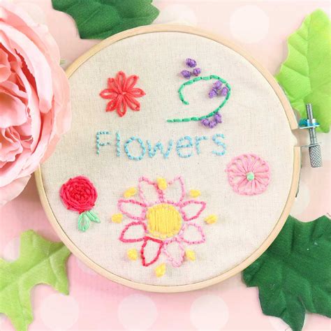 Embroidery Flowers The Easiest For Beginners Treasurie