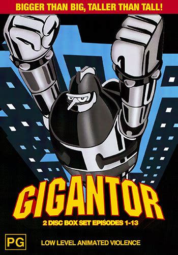 Gigantor Episodes 1 13 Japanese Animation 2 Disc Set Dvd New