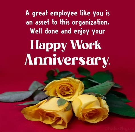 Work Anniversary Wishes And Appreciation Messages Wishesmsg Hot Sex Picture