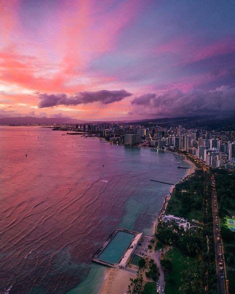 Honolulu City Lights Instagram Photo From Beautiful Destinations
