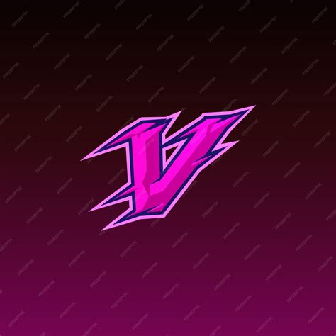 Premium Vector Professional V Letter Gaming Logo Vector Illustration