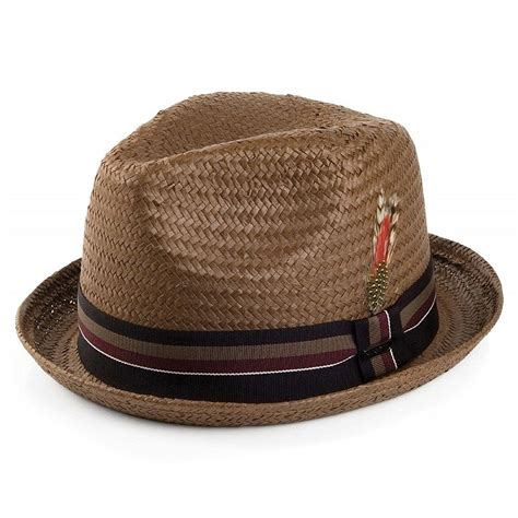 Tribeca Toyo Straw Fedora Hat Brown Cv110zmazhr Hats For Men