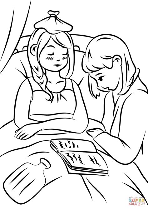 Human body clipart black and white. Sick Person Coloring Pages - NEO Coloring