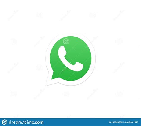 Whatsapp Logo Editorial Illustrative On White Background Editorial
