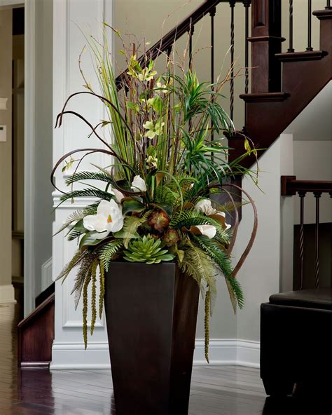 Living Room Tall Artificial Flowers For Floor Vase Abbott Marilyn