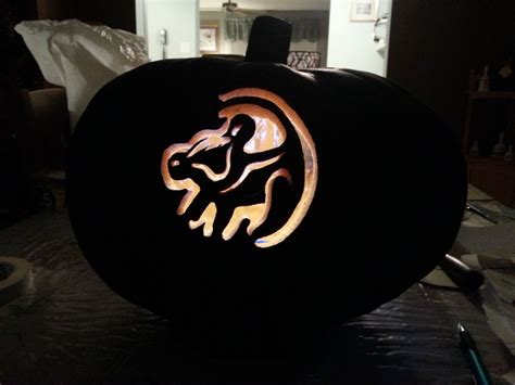 Lion King Simba Marking On Tree Disney Pumpkin Halloween Pumpkins