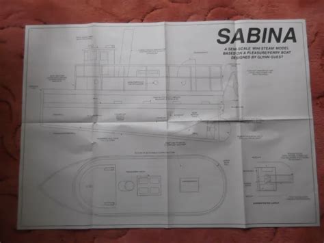 Model Boats Plan Of Sabina A Semi Scale Pleasureferry Model 20 Loa 8