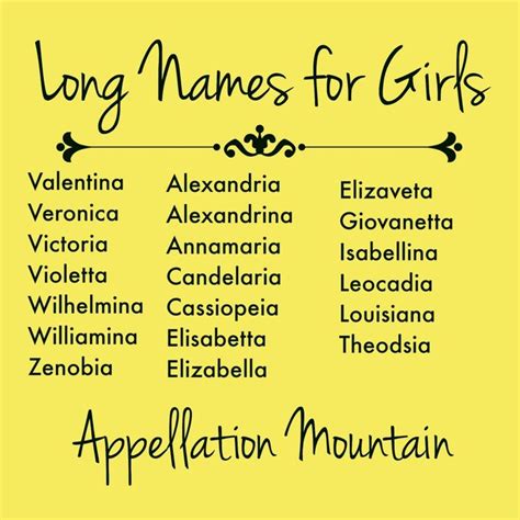 Long Names For Girls Elizabella And Anneliese Girl Names Name