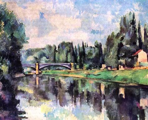 Bridge Over The Marne Paul Cezanne Oil Paintings