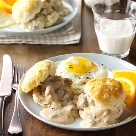 Biscuits And Sausage Gravy Recipe Taste Of Home