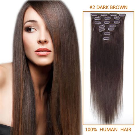 Unfollow hair extensions 24 inch to stop getting updates on your ebay feed. 32 Inch Long Brunet Straight Clip In Remy Hair Extensions ...