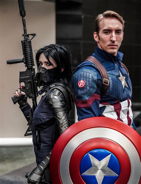 captain america and winter soldier cosplays [photographer] cosplay