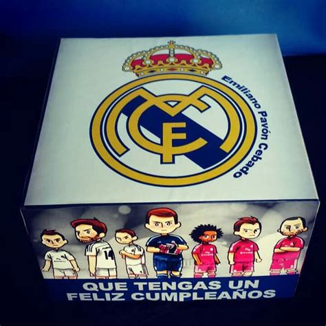 Real Madrid Caja De Cumpleaños Cajas De Regalo Cajas