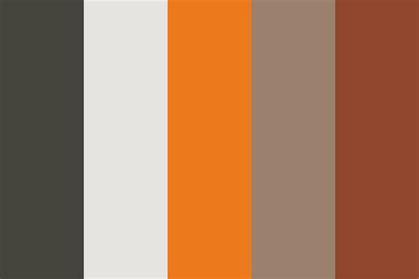 Orange Grey Colour Scheme Color Palette