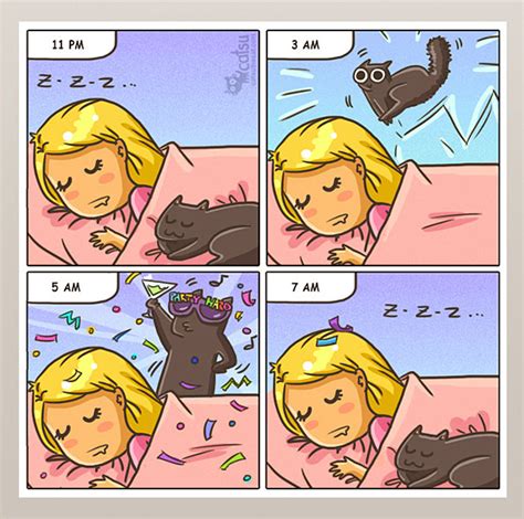15 Comics That Purrfectly Capture Life With Cats Bored Panda