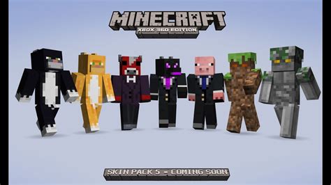 Minecraft Xbox 360 Edition Skin Pack 5 Review Todos Los Trajes