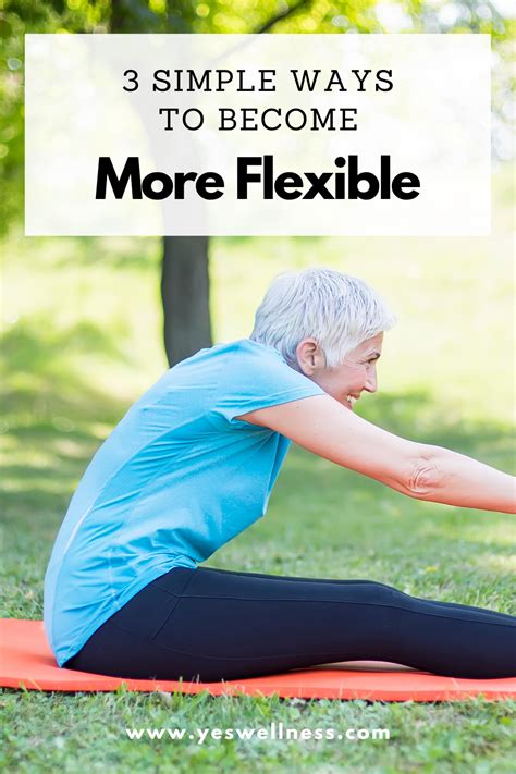An Older Woman Doing Yoga In The Park With Text Overlay That Reads 3