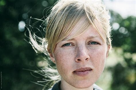 Closeup Portrait Of A Young Scandinavian Woman Stocksy United