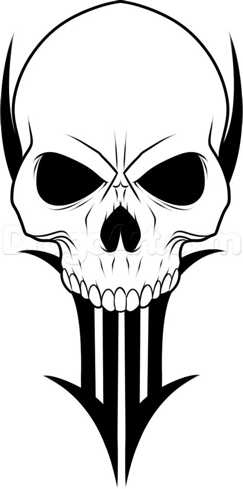 Tribal Skull Drawings Free Download On Clipartmag