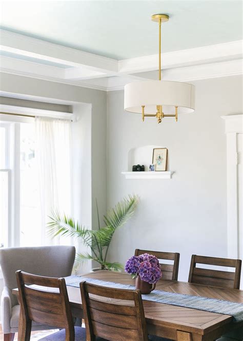 This Dining Room Invents The Subtle Painted Statement Ceiling Dining