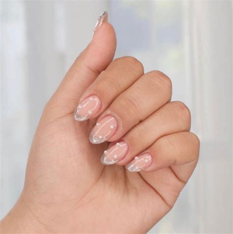 50 Best Wedding Day Nails For Every Style Glitter French Nail Art