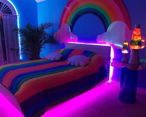 Overgrownchild11 Neon Room Rainbow Bedroom Dreamy Room