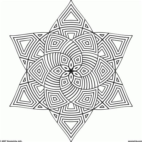 Advanced Geometric Coloring Pages Coloring Home