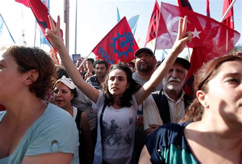 women at the forefront of turkish protests middle east cn