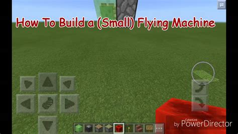 Mcpe How To Build A Small Flying Machine 0150 Read Desc Youtube