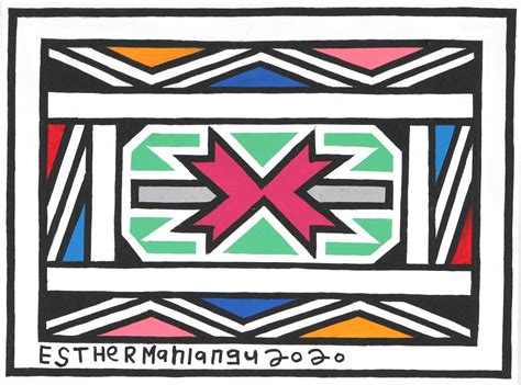 Sold Price Esther Mahlangu South Africa 1935 Ndebele Patterns 2020