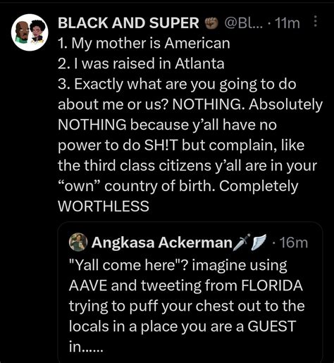Angkasa Ackerman🗡🪽 On Twitter The Anti Black American Sentiments Have Been Rolling Out Quite