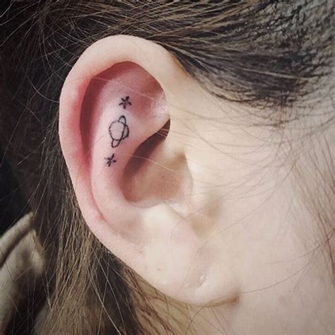 55 Excellent Mini Ear Tattoo Designs And Meanings Powerful