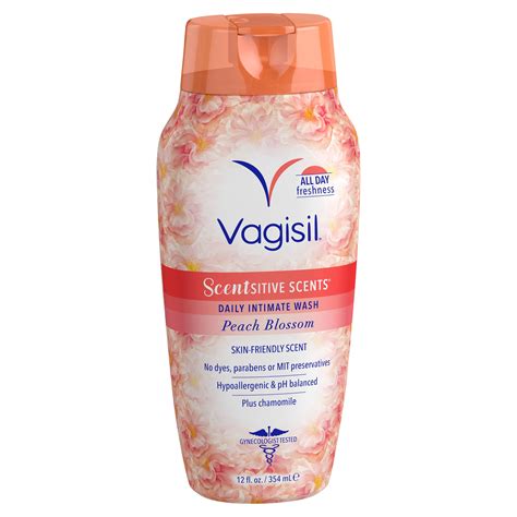 Vagisil Sensitive Scents Peach Blossom Vaginal Wash 12 Fl Oz