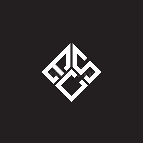 Ecs Letter Logo Design On Black Background Ecs Creative Initials