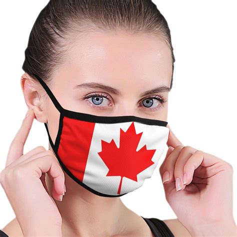 Amazon Com Flag Of Canada Comfortable Face Mask Reusable Mask Clothing