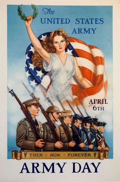 Us Army Vintage Recruitment Poster Army Day By Woodburn 1940