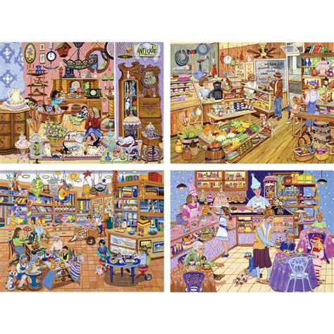 Inicia tu prueba de amazon prime gratis. Buy Set of 4 Sandy Rusinko 300 Large Piece Jigsaw Puzzles