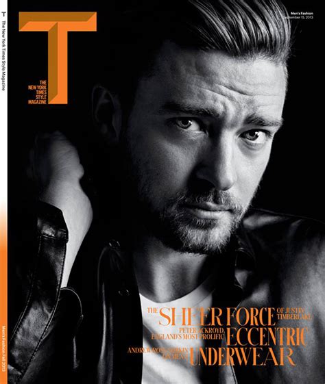 Smartologie Justin Timberlake For T Magazine September 2013