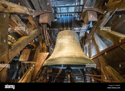 Bell Tower Within Notre Dame Cathedral Paris France Emmanuel Bell