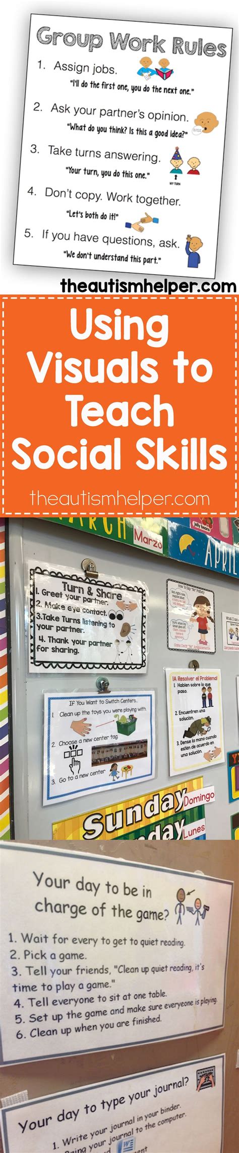 Using Visuals When Teaching Social Skills The Autism Helper
