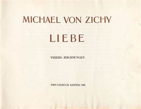 Michael Von Zichy Mih Ly Zichy Dit Liebe Vierzig Zeichnungen Leipzig Lot