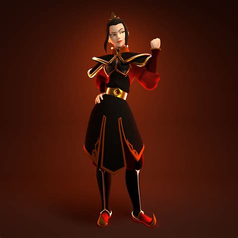 Artstation Azula 3d Model Avatar The Last Airbender