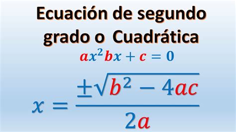 Ecuacion Cuadratica Ejemplos