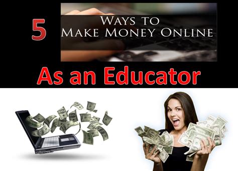 Anyone who's serious about creating a real income on the internet (whether active or passive) can do it. 5 Legitimate ways to make money online as a teacher
