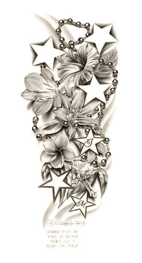 Flowers Composition Sleeve Tattoo By Ca5per On Deviantart