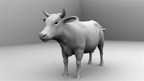 3d cow 3d model cgtrader