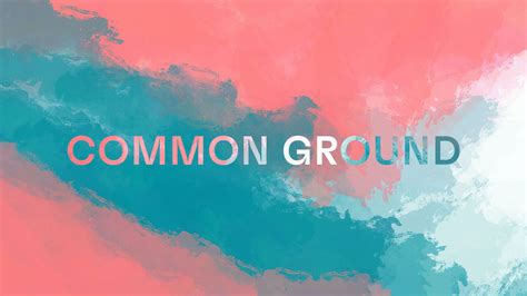 Common Ground Church Sermon Series Ideas
